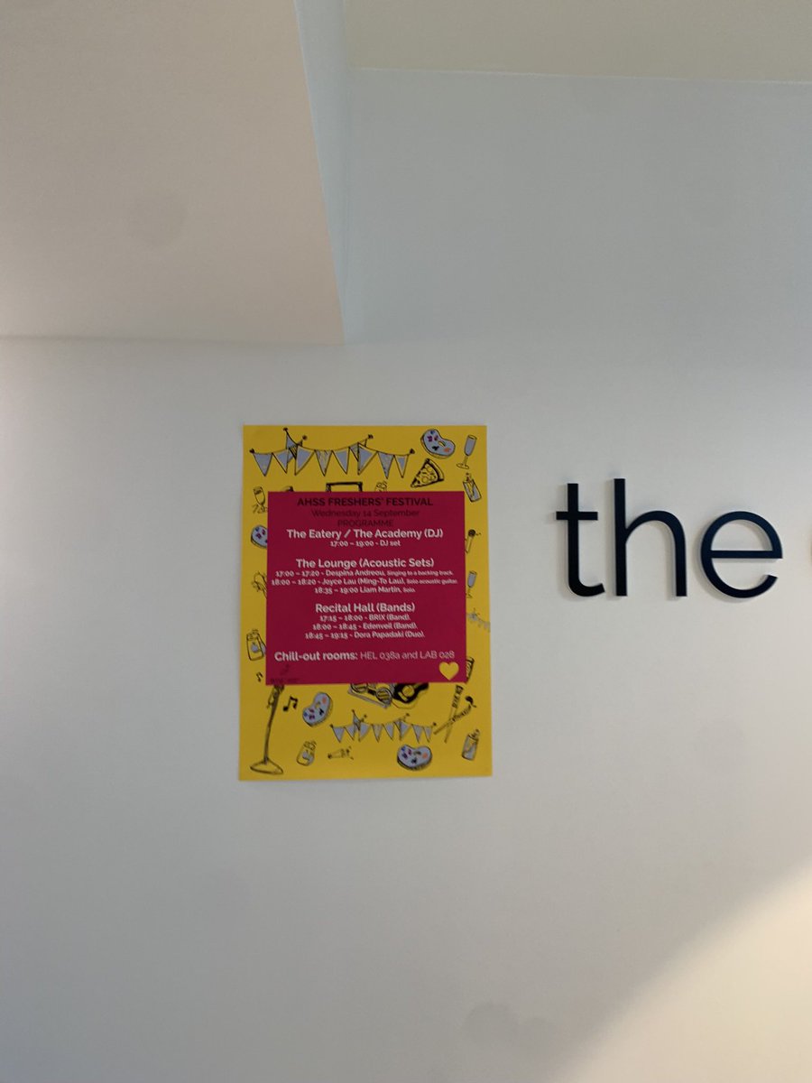 annadermitzaki's tweet photo. Thoroughly enjoyed being part of @ARU_AHSS freshers’ festival this week, designing the graphics and hosting the art wall as a senior ambassador! Many thanks to @sturt_karen and Beatriz who organised such a fun event for all the new starters🌟 #aruproud @ARUCreative @AngliaRuskin https://t.co/FwYL6hcPHp