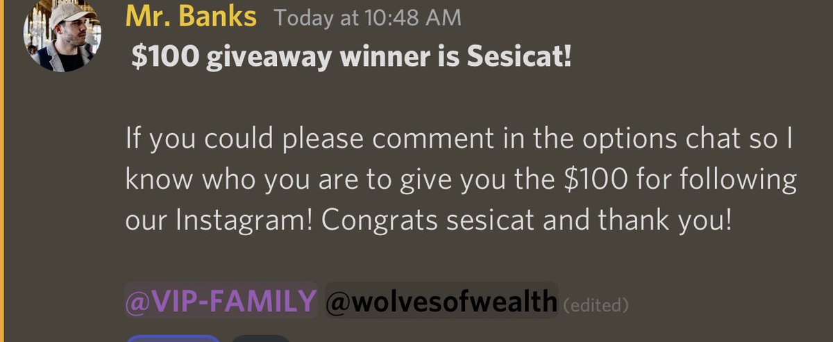 Midnaught2's tweet photo. I just won @thewealthwolves Instagram giveaway! Thanks guys! 🙏🏼🥳 It pays to follow and have notis on! @RealJGBanks 
#giveaway #wolvesofwealth https://t.co/TfWFsmKTlJ