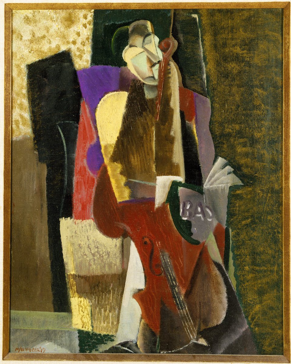 Max Weber, The Cellist, 1917 #brooklynmuseum #americanart brooklynmuseum.org/opencollection…