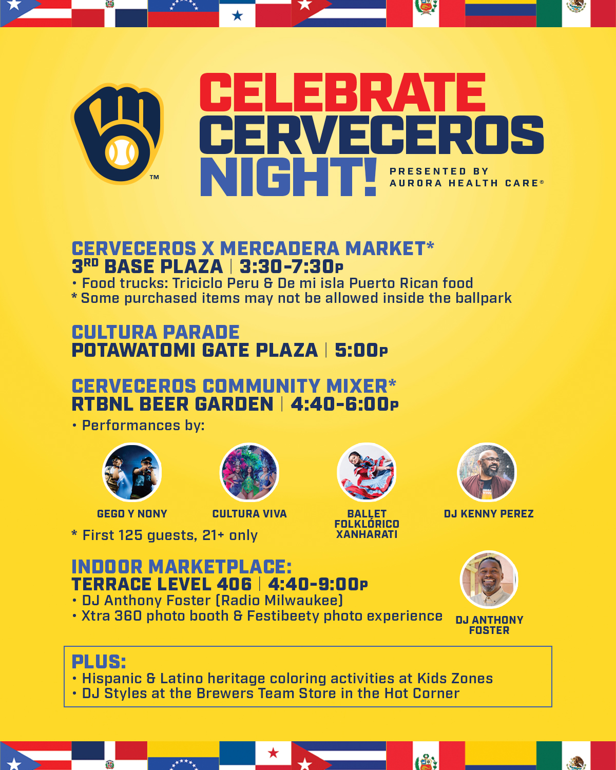 Milwaukee Brewers on X: Happy Cerveceros Day everyone! Coming to the  ballpark today? We have a ton of great activities planned. Check out the  graphic and plan for an amazing day at