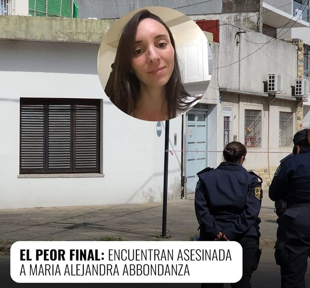 SilRomn1's tweet photo. EL PEOR FINAL!!! 😪

ENCUENTRAN BRUTALMENTE ASESINADA A ALEJANDRA ABBONDANZA.

Mi pésame y fuerzas a su familia y amigos. QEPD 🙏

Solo pido ¡Basta de matarnos y dejarnos en el olvido e impunidad!. Necesitamos acciones reales ante el creciente número de femicidios. https://t.co/TPK8wwjKKe