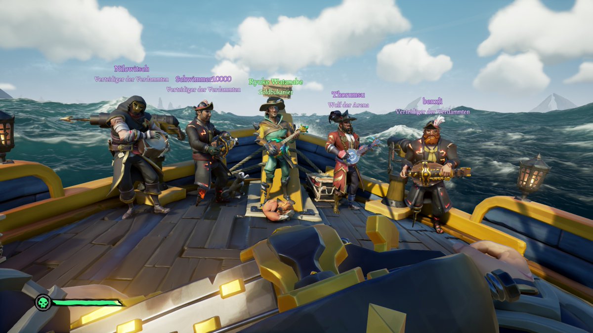 IFCNI's tweet photo. @SeaOfThieves
Sailing across the seas with 6 (later 8) people on my sloop, the "Swimming Noodlesoup".
#SeaOfThievesCommunityDay #SeaOfFriends https://t.co/fxGxbZt2pL