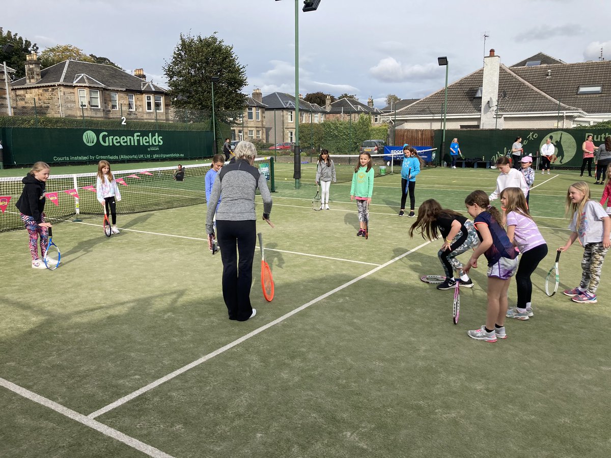 RutherglenLTC's tweet photo. We’ve had many incredible days at our club in recent years but today tops them all! Fabulous #MiniMurrayDay hosted by @JudyMurray with a surprise visit from @andy_murray, @LeonSmith &amp; @Jonny_OMara! It’s all a blur! We’ll post more info and photos when we get back down to earth! https://t.co/70MJF176Bx