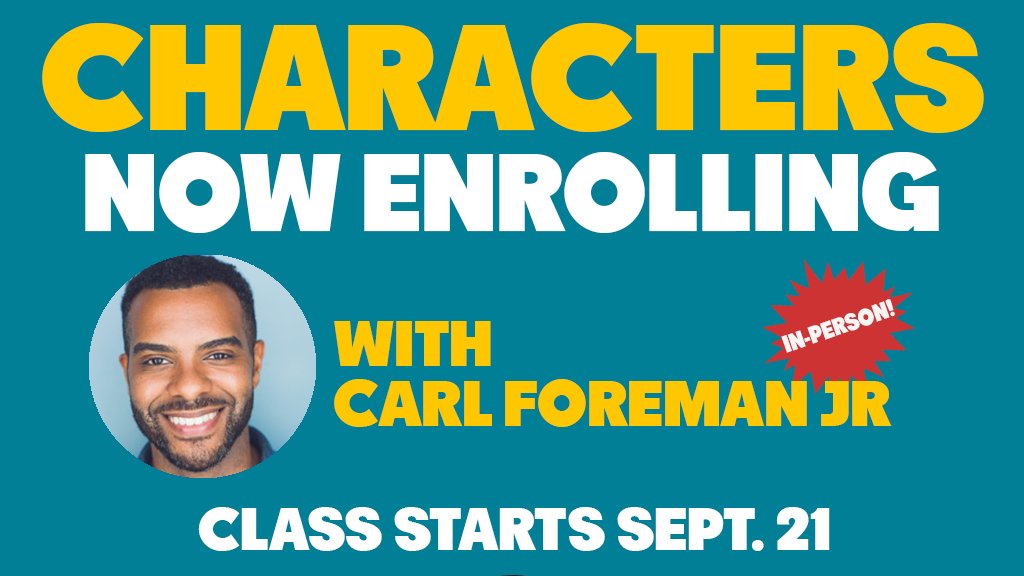 PackTheater's tweet photo. Character class with @C42YaDoor (Comedy Central) starts this WEDNESDAY in-person! Sign up today at https://t.co/KonZTdR46U https://t.co/iQyPGBoCnT