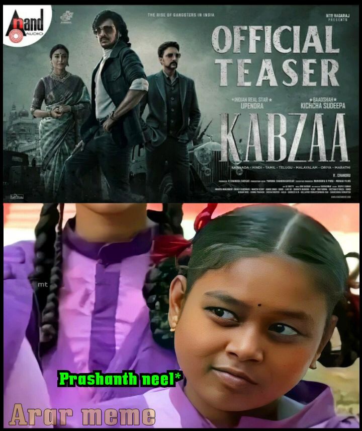 ArarProduction's tweet photo. Arar memes 
Arar production yt 
#ararmeme #arar_production #ArarProduction #Kabzaa #KabzaaTeaser #OfficialTeaser #OfficialTrailer #panindia #raviprasad #PrashanthNeel #kgf #kgfchapter3trailer #kgfchapter2 #meme731 #meme 💯🔥💥🧡🤣🤣 https://t.co/6nRWtrdV9O