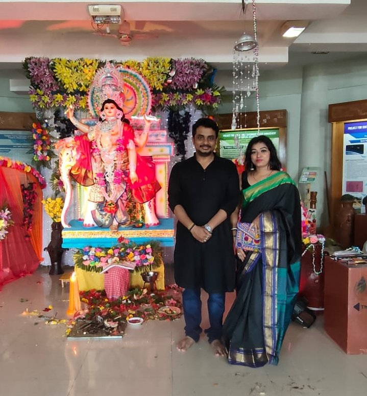 prangshudeb's tweet photo. Today attended #DevShilpi #ViswakarmaPuja at @JicaTripura Office with my Wife. https://t.co/98Qr6PyEuy