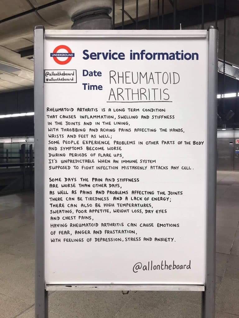 Sending love to everyone affected by Rheumatoid Arthritis.
<a href="/allontheboard/">All On The Board</a> 

#RheumatoidArthritisAwarenessWeek #RheumatoidArthritis