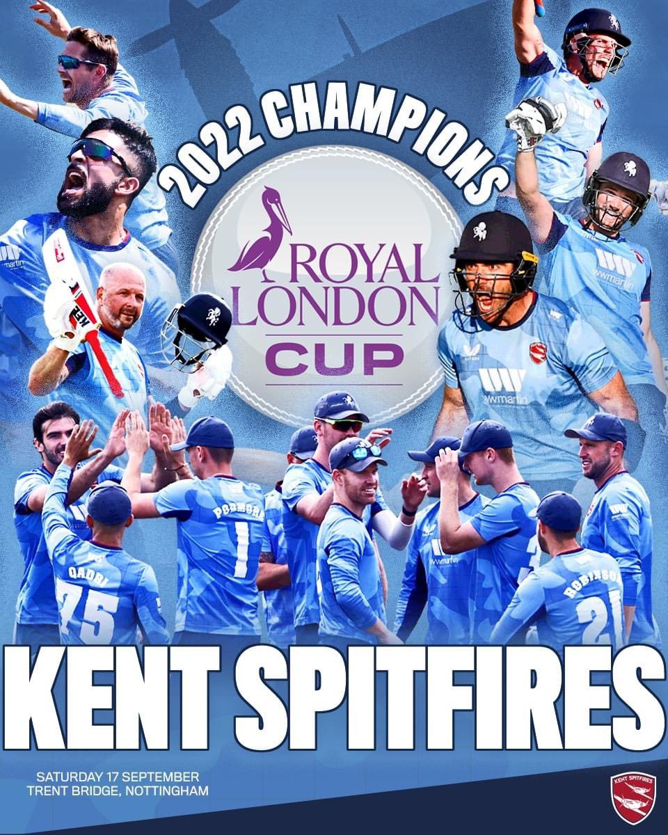 ridleycrag1's tweet photo. At least one of the team I support knows how to win and collect silverware! #KentSpitfires https://t.co/m1xe28Y6ym