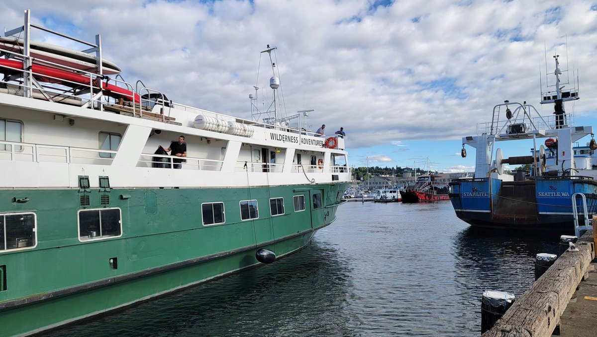UnCruise's tweet photo. The Wilderness Adventurer left Alaska on August 29, headed South for Seattle. She arrived at the Ballard Docks earlier this week, ready for her next adventure!
#UnCruise #BreakUpWithBoring https://t.co/EO3rlxpS13