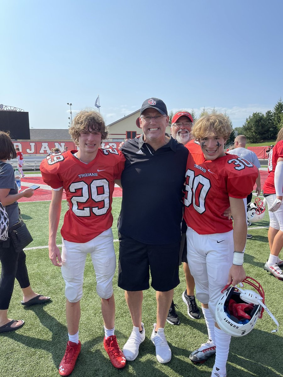 BryanEpperson's tweet photo. Big win today 42-0 over North Central. Today marked Chases first game back as he is battling long Covid for over 15 months. The battle has been long and emotional. Chase made a tackle on his first play. So proud of his perseverance! #coachsummers https://t.co/yQ73dCshJj