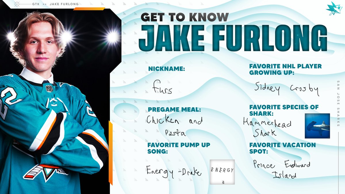 Jake Furlong is in San Jose skating in the Rookie Faceoff.

Get to know our 2022 pick ⤵️