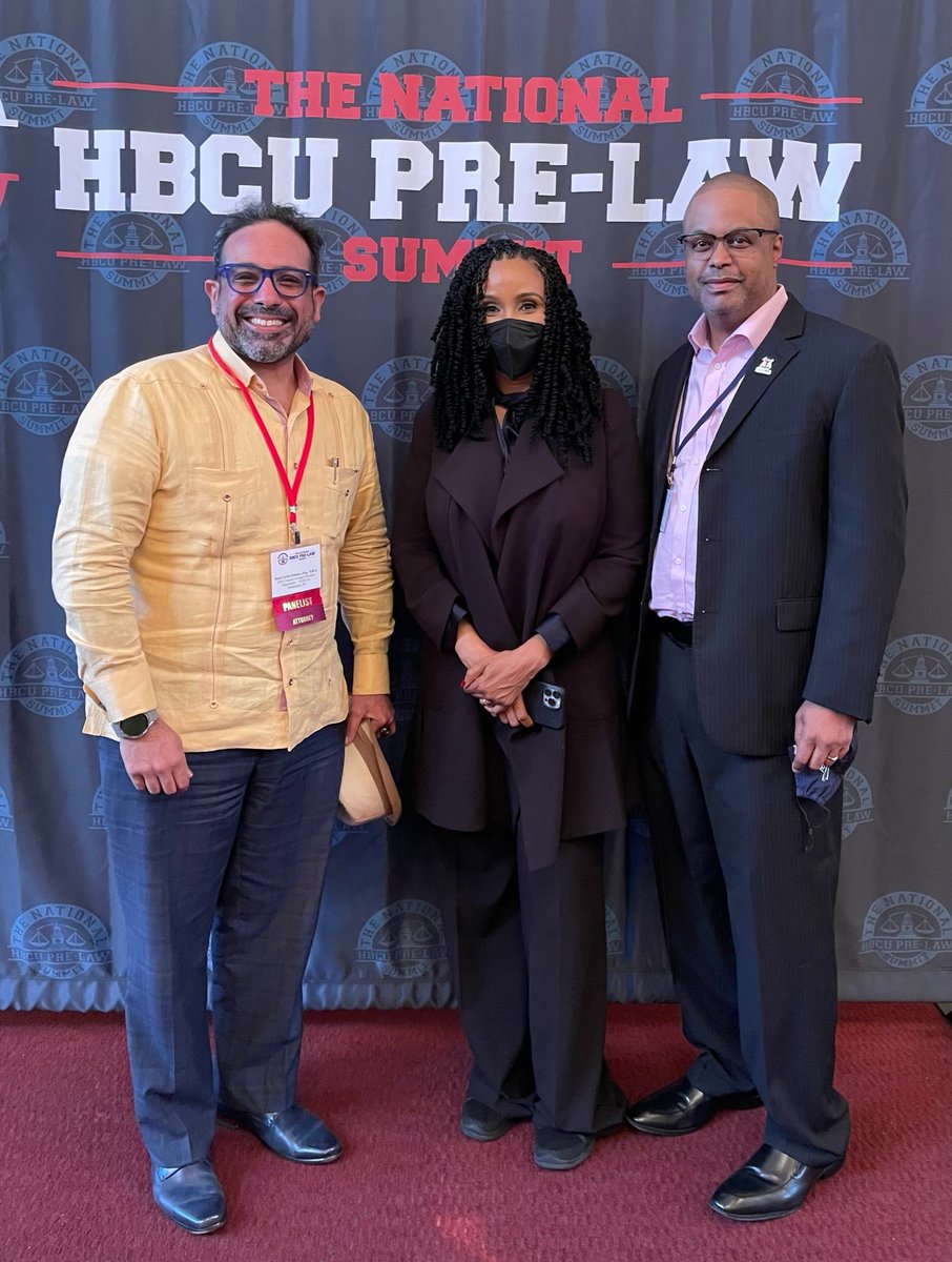 cleoscholars's tweet photo. CLEO, Inc. CEO, J.C. Polanco, & VP, Marketing and Development, Leigh Allen II, with Evangeline Mitchell, Founder & Director, National Black Pre-Law Conference at 2022 National HBCU Pre-Law Summit in DC! #HBCUPreLawSummit #CLEOScholars #UDCLaw #Prelaw #Diversity #Pipelineprograms https://t.co/HP6h0AdGeQ