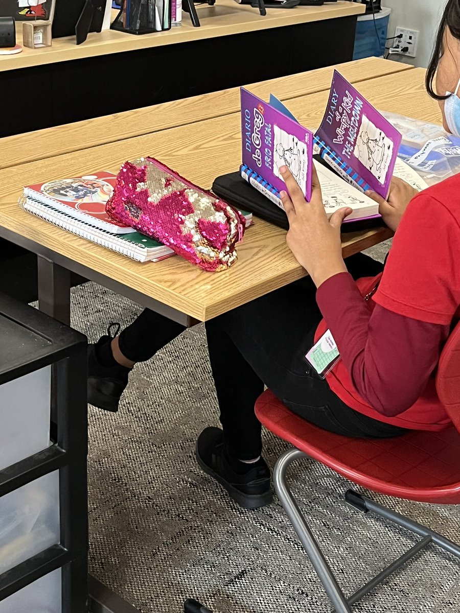 Thank you, <a href="/TTindy/">Teachers' Treasures</a> for supporting our students! Global language books are a great addition to our classroom libraries. My student was eager to use both the English and Spanish versions. #LoveBeingACardinal