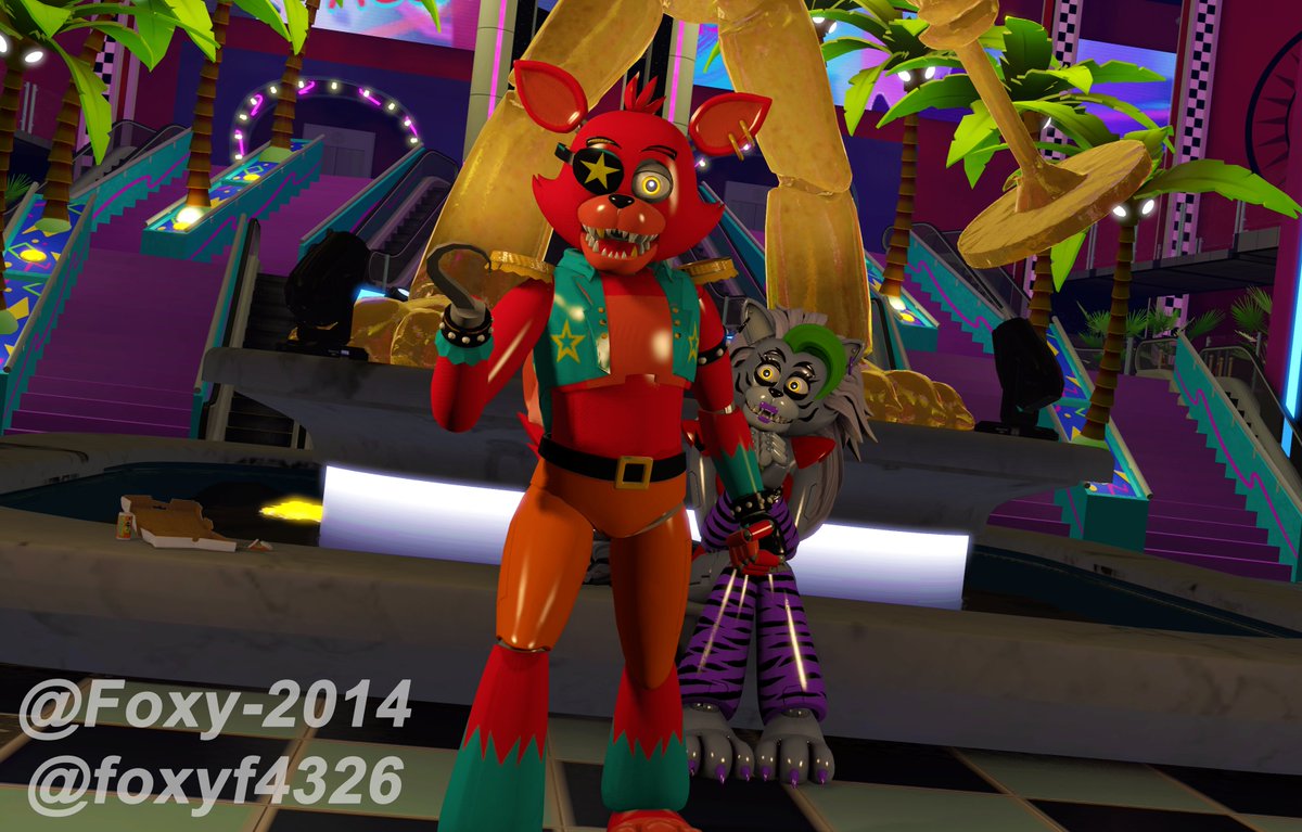 Foxy_FNaF_2014's tweet photo. #Foxy recibió una actualización y a #Roxy parece gustarle mucho jejeje
¡¡¡Gracias a RedCobra711 en deviantart por pasarme este modelo de #GlamrockFoxy!!!
#sfm #foxannewolf #FoxyxRoxy #fnaf #securitybreach https://t.co/rBt0fVS5Ma