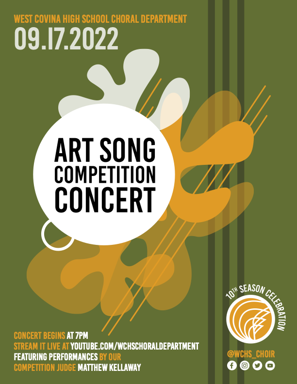 WCHS_choir's tweet photo. Tonight’s the night! Our first concert in our ’22-’23 Academic Concert Series - the Art Song Competition Concert. 

Find LIVE Stream for this virtual concert at 7pm (PST) at:
https://t.co/jfGtUZngZ1

@westcovinahs @WestCovinaUSD @emyflores5 @DrParkWCHS @MrVelaWCHS @mxwongster https://t.co/lTAuoFAk4S