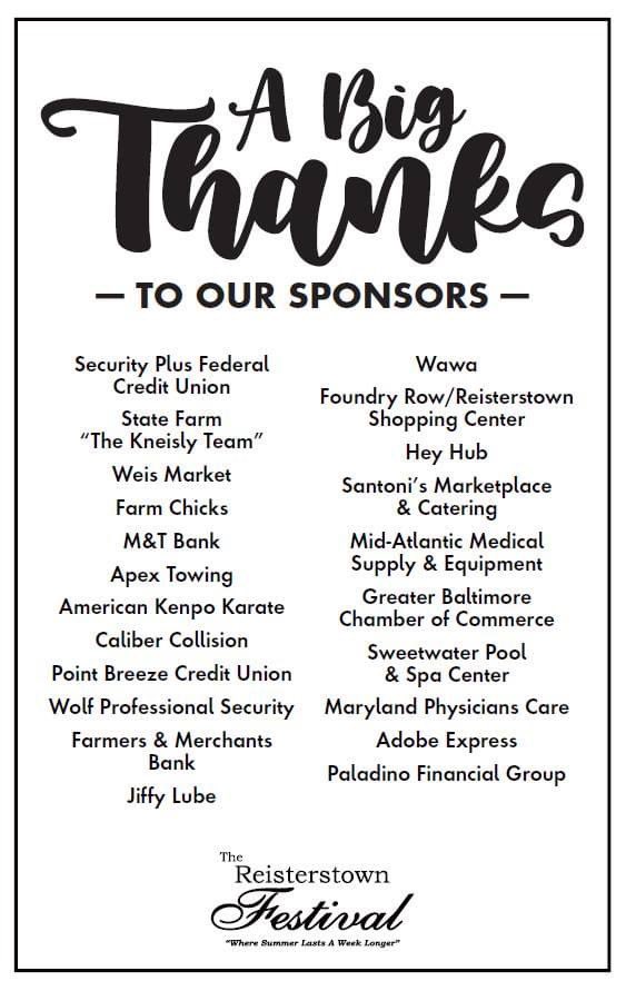 The Reisterstown Festival tweet media