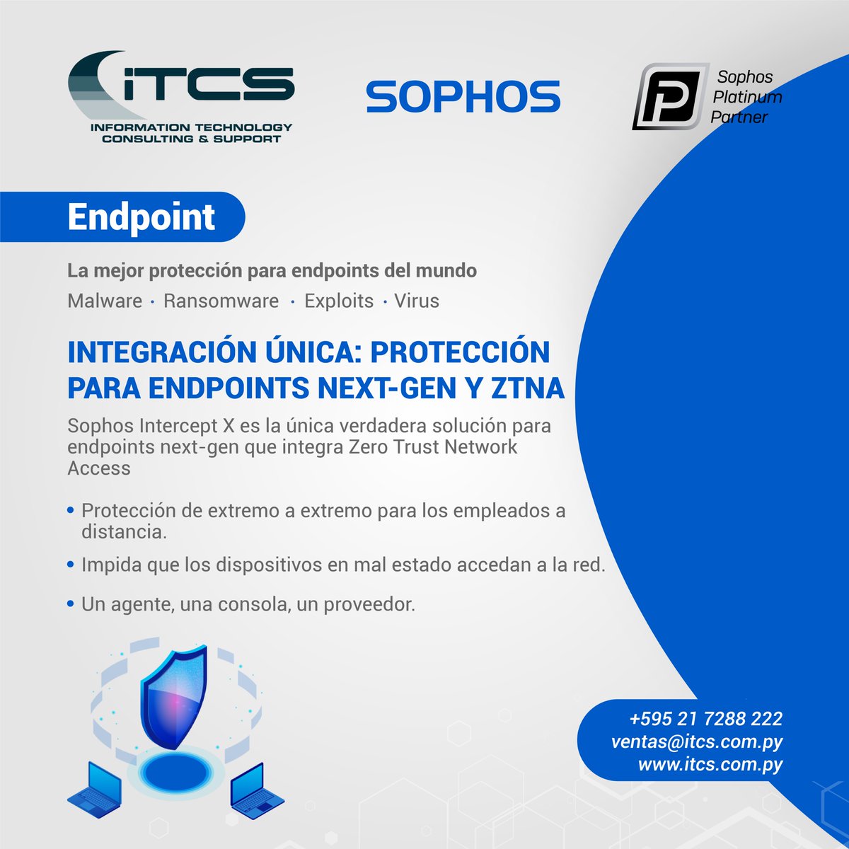 itcssa's tweet photo. Sophos Intercept X es la única verdadera solución para endpoints next-gen que integra Zero Trust Network Access.

#Ciberataque #Cybersecurity #Endpoint #Endpoints #InterceptX #Malware #Ransomware #Exploits #Virus #AntiRansomware #Hacker #Hacking #SeguridadInformatica #CyberAttack https://t.co/rEEtq3YyKT