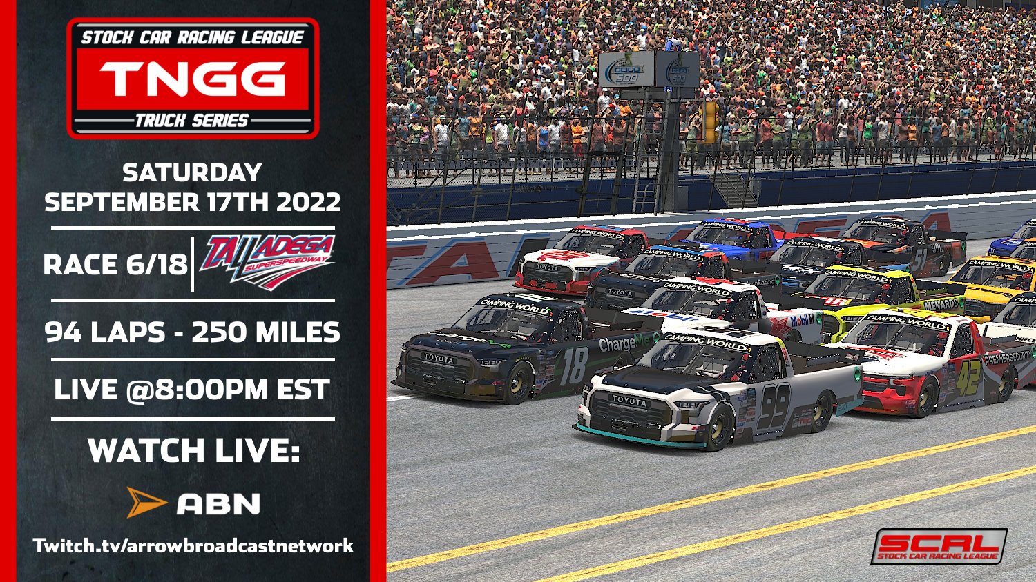 Stock Car Racing League™ on Twitter "⭐️TONIGHT⭐️ The SCRL Truck Series