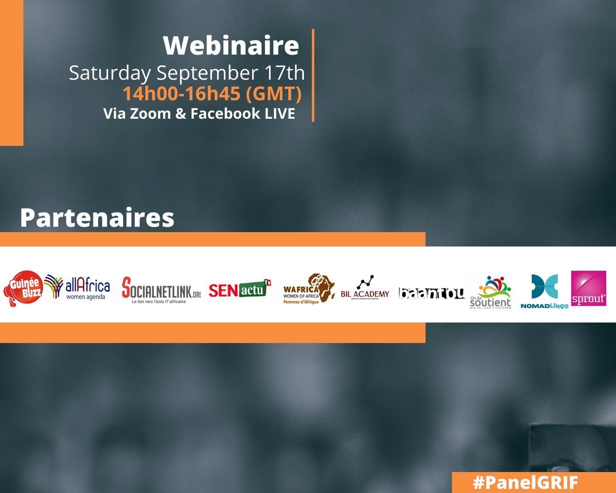 Clap de fin! Debrief! 
Un grand merci a la super team derriere tout le #PanelGRIF! Depuis #Dakar, #Conakry, #Abuja, #PointeNoire, #Lome et #Paris! Thank you!
Kudos!
 #goodpeople 
<a href="/FatouSouareHann/">Fatou SOUARE</a> <a href="/SacreeProdiges/">Prodiges Saint-Auffret</a> <a href="/BTCrown/">Anwo-Ade Babatunde T</a> <a href="/_MTRAORE/">M.TRAORE</a> <a href="/WAFRICA_ONG/">WAFRICA (Women of Africa)</a> <a href="/guineebuzz/">Guinee Buzz</a> <a href="/sbskalan/">Sally Bilaly SOW ™ 🇬🇳</a> <a href="/DidierKissode/">Didier KISSODE - IVLP🇹🇬🇺🇸</a>
