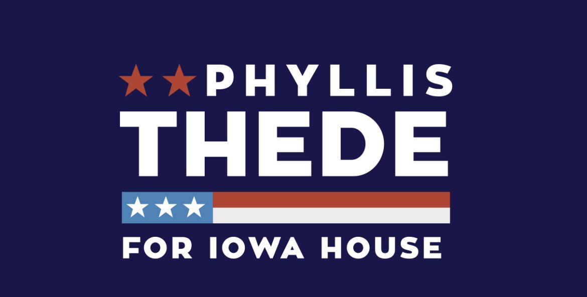My mom, Rep. Phyllis Thede, has tirelessly served in the Iowa House of Representatives for 14 years! As the Dem. incumbent, she is up against a HUGE re-election fight. If you have it to give, I’M MATCHING DONATIONS until we hit her $40,000 goal! LINK: secure.actblue.com/donate/phyllis…