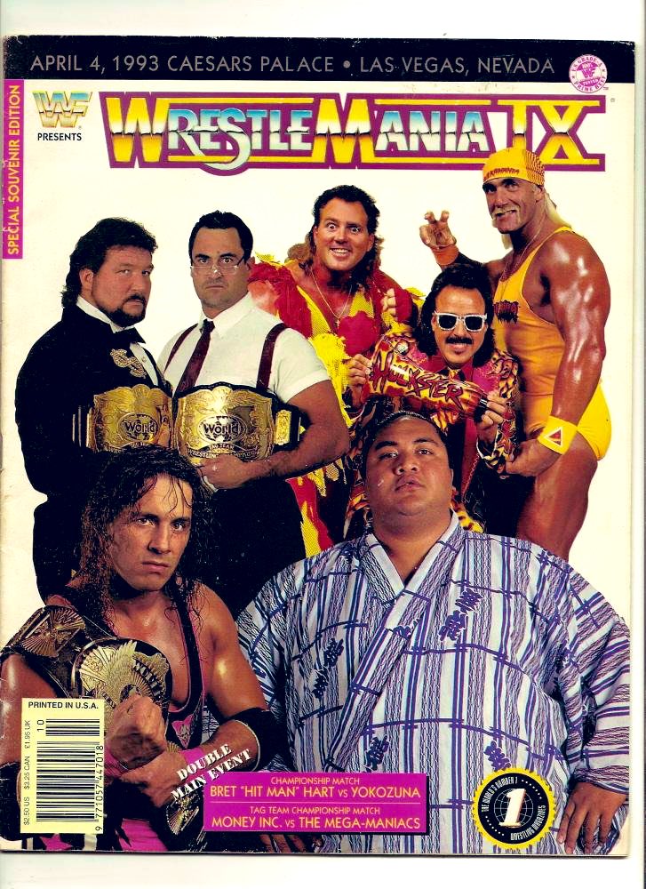 ShoneCold's tweet photo. #WrestleMania 9️⃣
Toga’s at the ready as my #RoadToWrestleMania continues with #WM9
#Yokozuna challenges @BretHart for the World Title after winning the 1993 #RoyalRumble
The #MegaManiacs go for the Tag Titles vs #MoneyInc &
@NativeTatanka vs @ShawnMichaels for the #IC Title https://t.co/kDrm8YPgqa