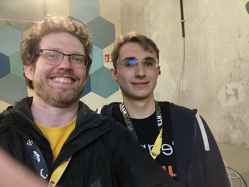 gballet's tweet photo. So much talent shown by @GiulioRebuffo here at #EthBerlin We are basically ready to add a third verkle-enabled client ahead of the verkle tree testnet relaunch. https://t.co/PuLOpsZjNq