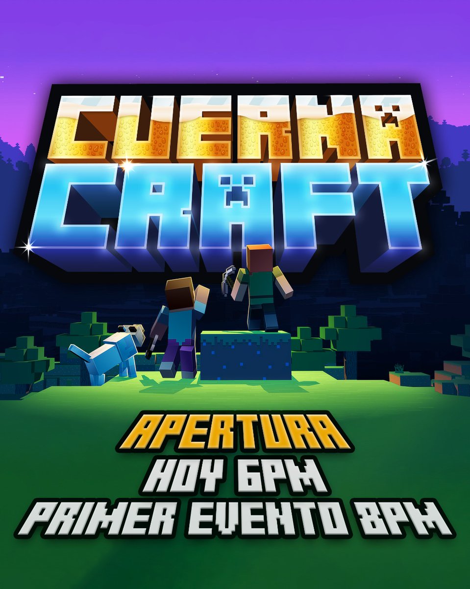 ALKAPONE's tweet photo. Se vienen los Mods raza, hoy se abre #Cuernacraft2, la idea es divertirse, no sufrir y aprender. Nos vemos a las 6 pm MX. https://t.co/c0eosikO1i