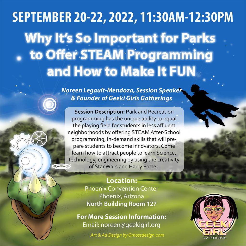 GeekiTv's tweet image. Hi out there. If anybody is going to NRPA in Phoenix next week, I hope you’ll join me for my lecture. I promise it will be fun and educational. But put a double line under FUN because what good is life if you’re not having fun?