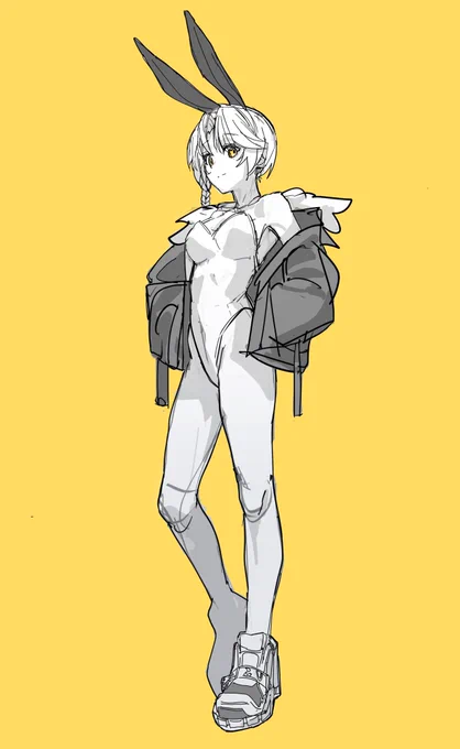 これは練習も兼ねて描いたバニーちゃん 