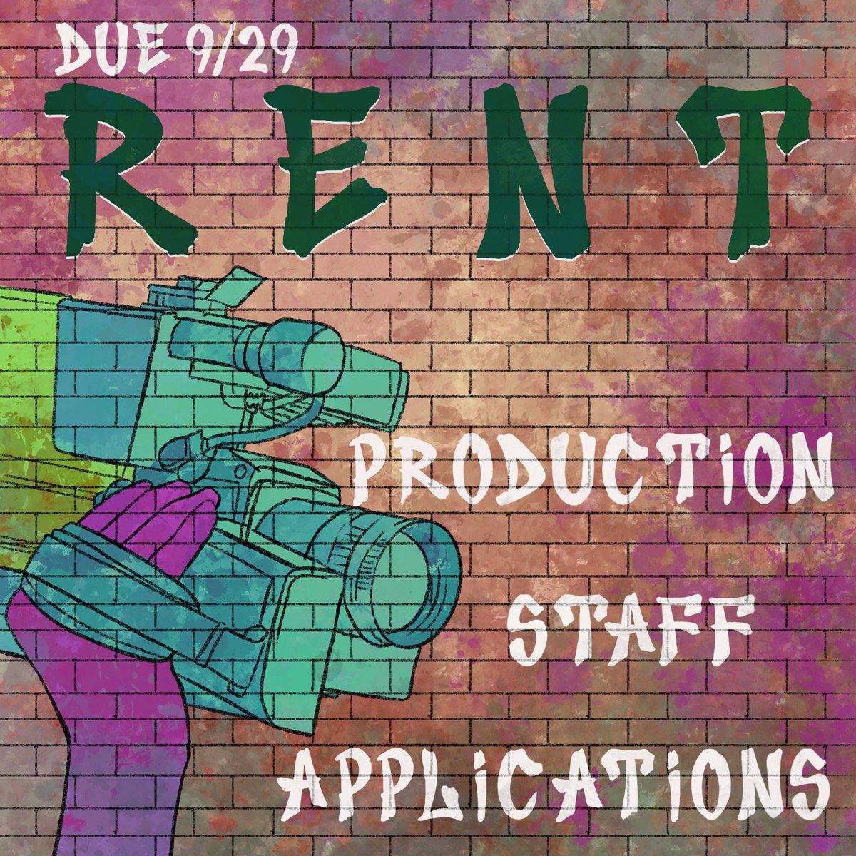 uncpauper's tweet photo. Hey Paups!
Production staff applications are now open for Rent! The application is available through our Linktree in our bio. We encourage all to apply, regardless of experience level! https://t.co/C0UjJKe7rQ