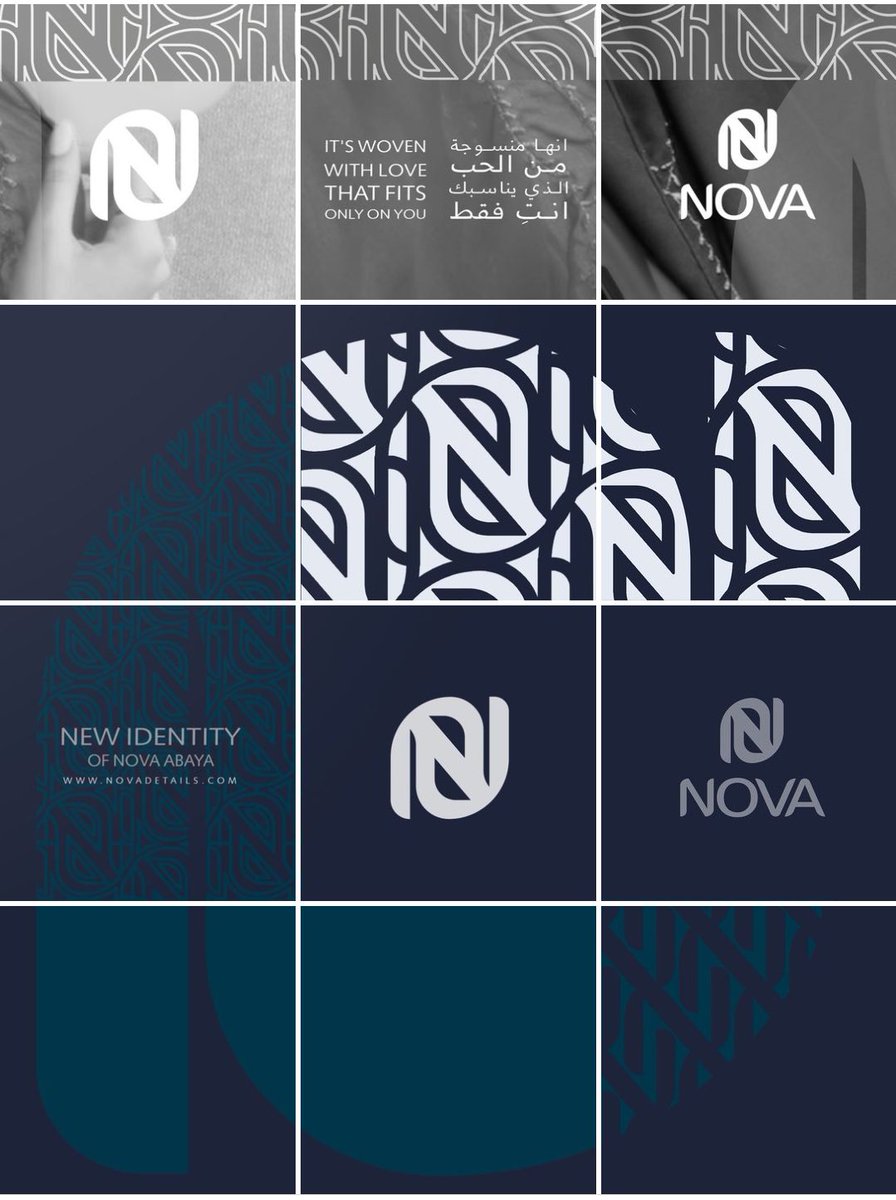 RashadDesigner's tweet photo. تصميم ( هوية بصرية كاملة ) 💎 🖌 + بوستات انستقرام 

🔵  لصالح النشاط التجاري :  NOVA - عبايا  
🔵 فكرة وتصميم : RASHAD DES

بعض الصور للعمل 😍

@Designers_Sup @TactusDe1 @d3m_tsamim @OCreativeJobs @dam_designers https://t.co/3LJLtfOxbX
