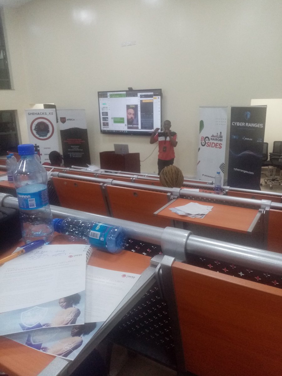 D_C4ptain's tweet image. Final day of #BSidesNairobiCon2022 has been great.
We had more from @joylynn_kirui @trevorsaudi @muchilwa @seankwach @MichK_01 @Amarjit_Labu and many more.
Thank you @ikuamike @BSidesNairobi for the opportunity to witness #RedefiningSecurity #BSidesNairobiCon2022 @ExperienceUSIU