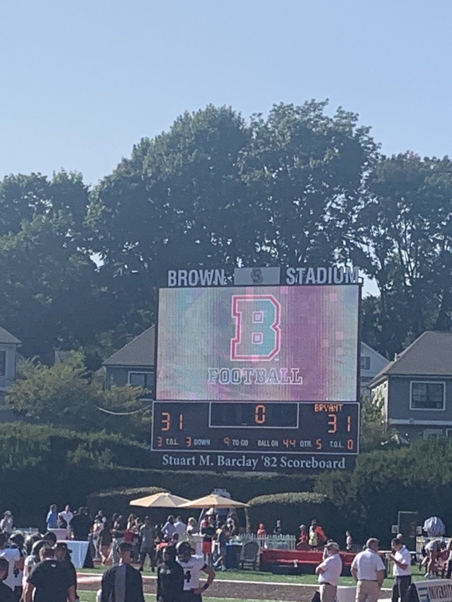And it goes to overtime - not sure I am ready for all this thrill 😬 on a Saturday when I should be resting!!! Go Bulldogs ⁦<a href="/BryantUFootball/">Bryant Football</a>⁩