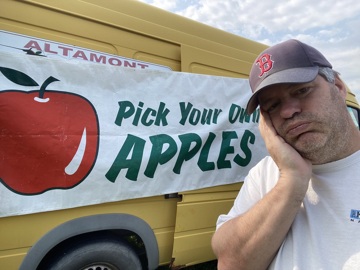 Oh how I “love” this annual tradition, although I will say Altamont Orchards is pretty nice.
