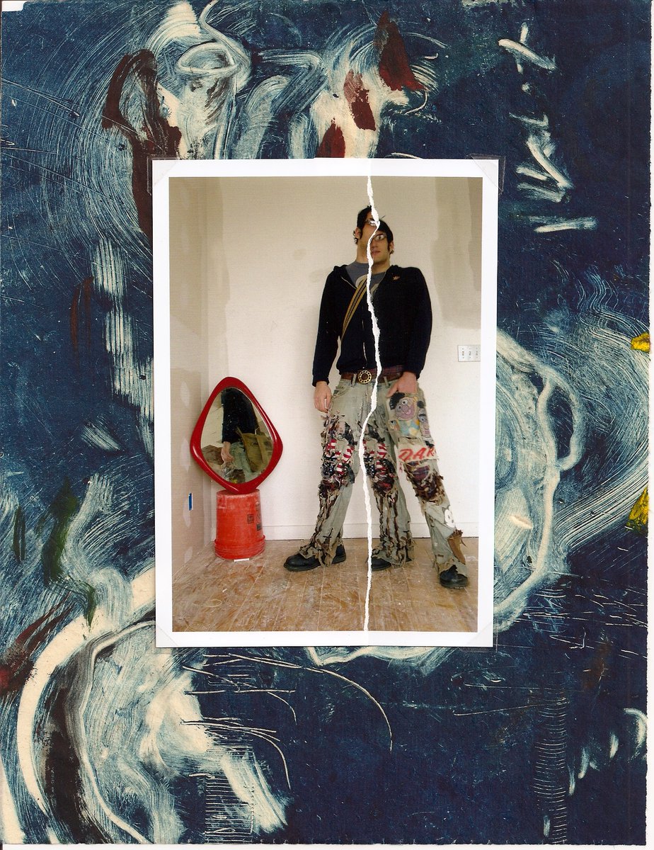 RobertSiegelman's tweet photo. #collage #drawing #photography #mixedmedia #tornart #thirdleg #bluejeans #splitscreen https://t.co/iG4UweKcDf