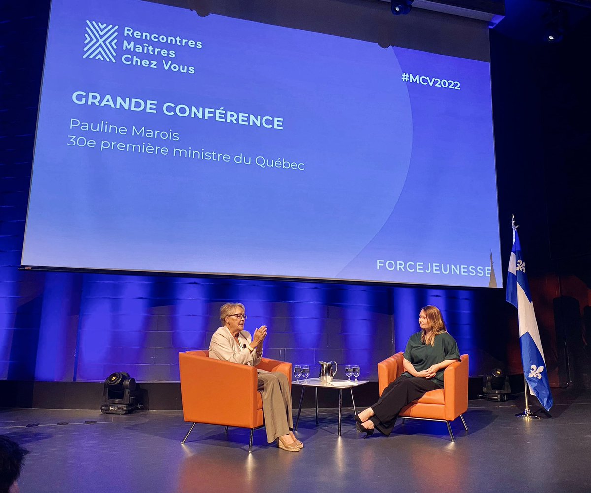 forcejeunesse's tweet photo. Au sujet de la violence en politique « Il y a eu une forme d’escalade (à travers les médias sociaux) des propos haineux et de l’incitation à la violence. Il y a une responsabilité de la part des grandes entreprises dans le domaine, les GAFA de ce monde.» Pauline Marois à #MCV2022 https://t.co/NP3IEU6Rpd