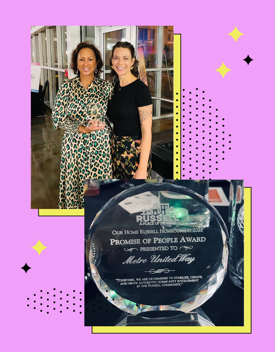 Thank you, @RussellPromise, for the Promise of People Award! Thank you for the validation of the work <a href="/MetroUnitedWay/">Metro United Way</a> is leading to achieve EQUITY, EMPOWERMENT, and IMPACT! This is how we #liveUNITED! ♥️💛💙