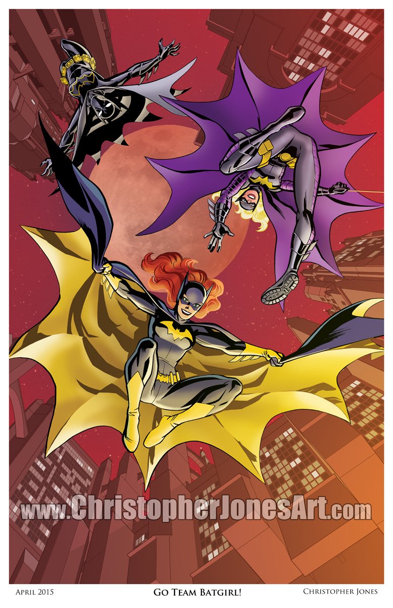 Randomuser9O9's tweet photo. Batgirls by Christopher Jones #artwork #art #dc #dccomics #batgirl #batgirls #cassandracain #casscain #cassandrawayne #stephaniebrown #stephbrown #barbaragordon #babsgordon #batmanday https://t.co/6kzw3g0HQb