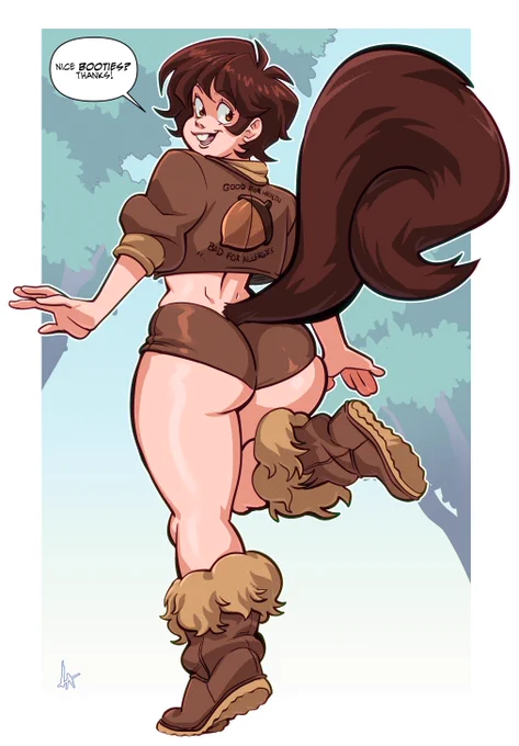 Squirrel Girl Booties.(Commissioned.) 