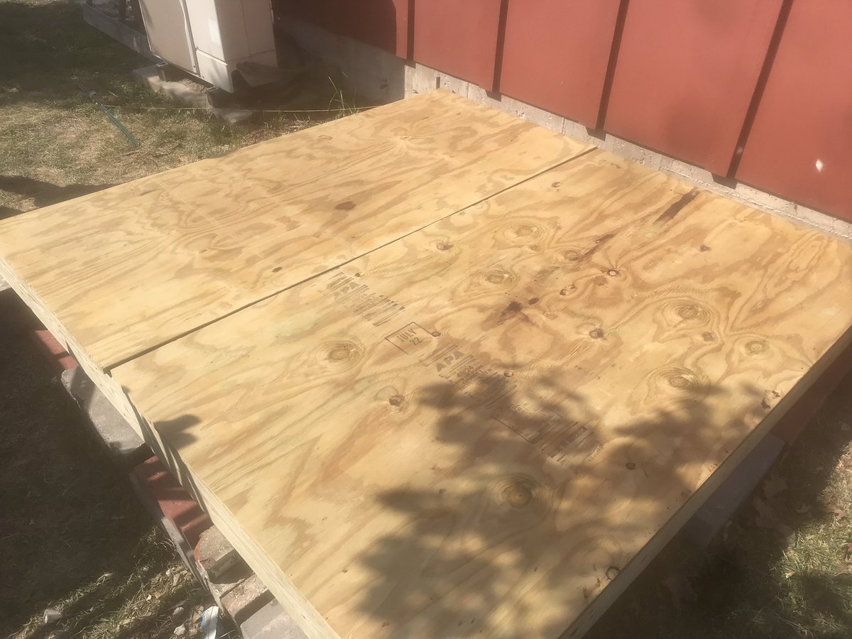 mkuensti's tweet photo. Today @GrantMedia1 and I had help from 1 All Star to build the platform for the shed. Teachers work on Saturday’s too. @GrantAllStars hopefully it won’t be too hot to build the shed this week. #notfallyet #equinoxonwednesday https://t.co/cviPj56uZw