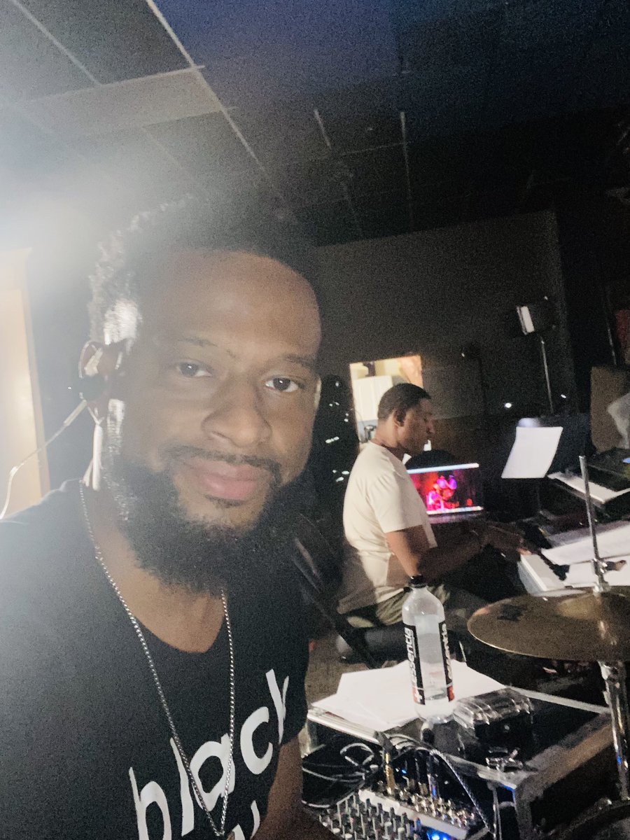 DeoBradford's tweet photo. Day 1…You wont be able to see me…But you can hear me 🥁🎼 #PlayLife #LSTB #ClassicMusic https://t.co/1vWrhqsT2Q
