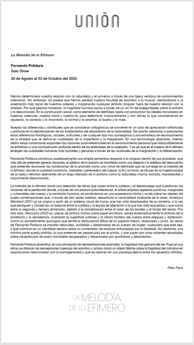 espaciounion's tweet photo. 📄 Félix Feria https://t.co/SYfz5FfxHC