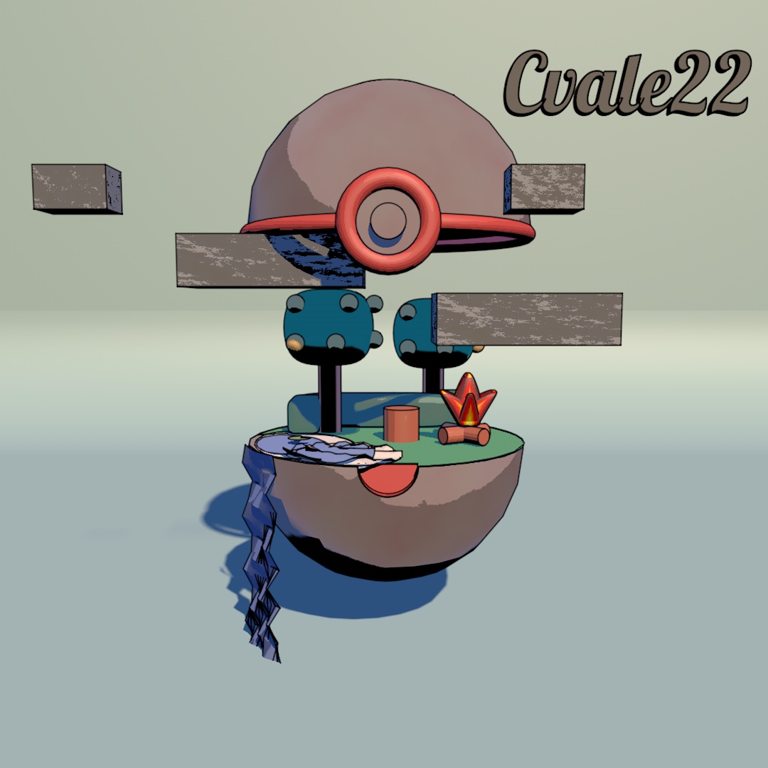 cvale22's tweet photo. Este es el resultado del directo, es un #modelado3d de un micro mundo basado en la #premierball de la serie #pokemon espero les guste. https://t.co/EBgVkRVvtF