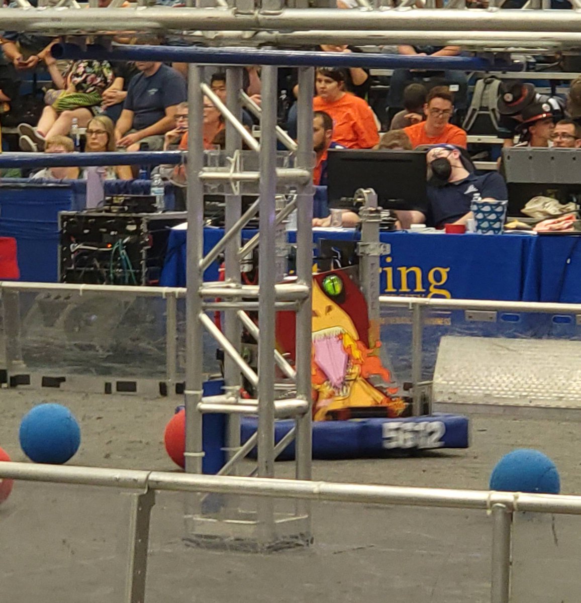 At the end of qualification matches we are in 33rd place. Everyone got to try out different jobs today during the matches and they all did an awesome job. On to alliance selection 🤖