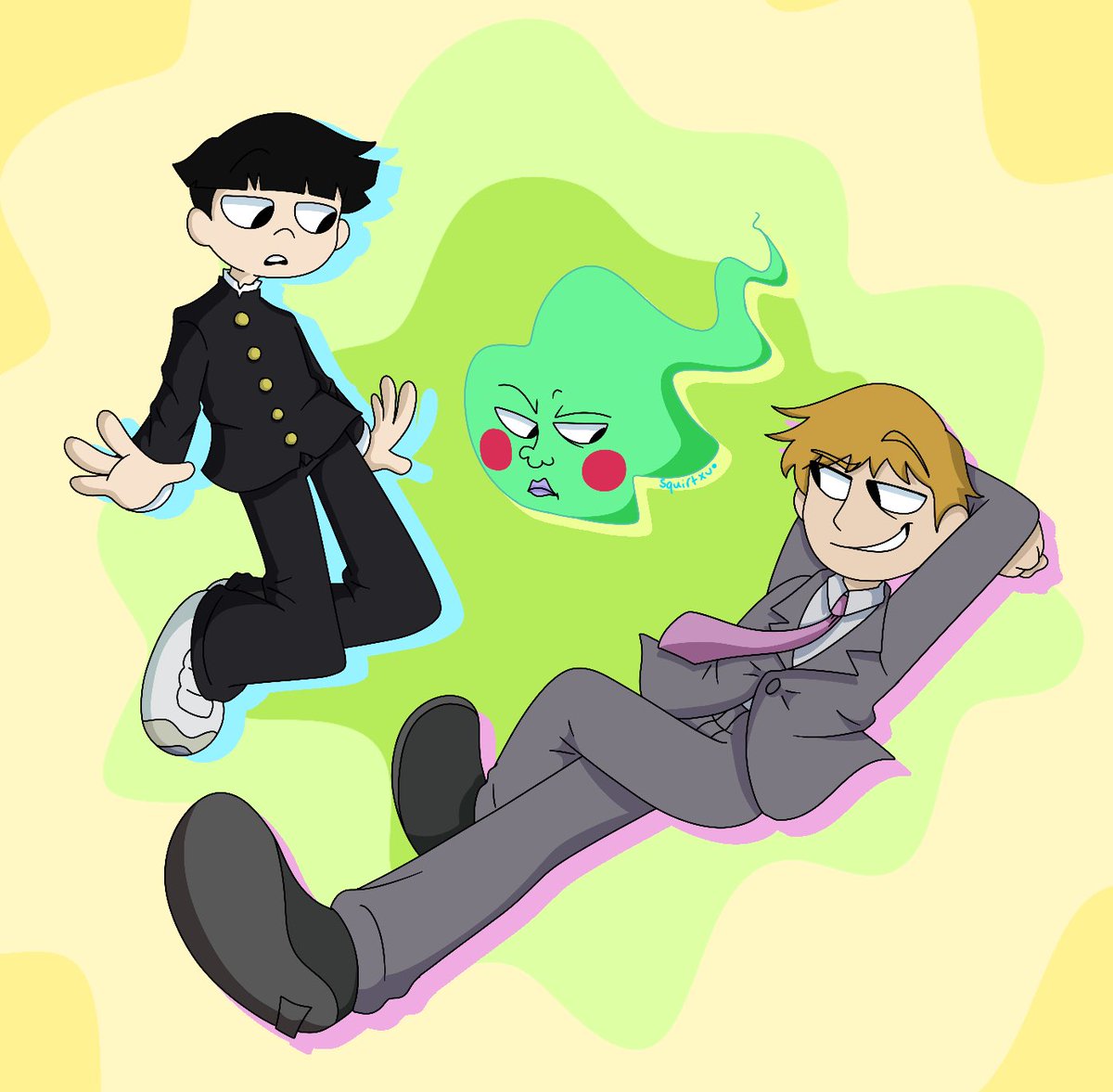 hello mob psycho fandom (please no spoilers i haven’t finished season 2 yet) more art in the thread! #mobpsycho100 #mobpsycho