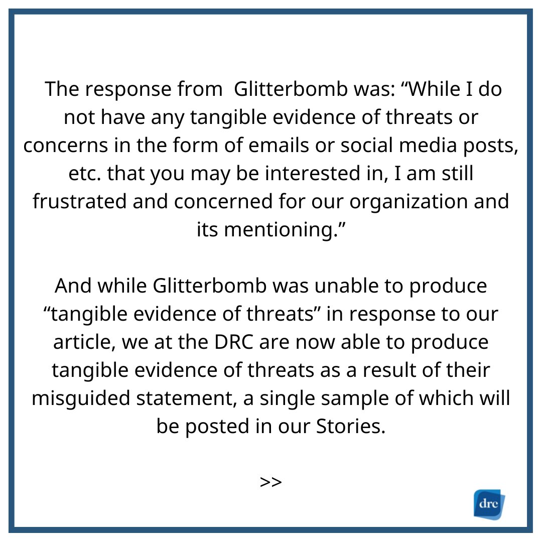 DentonRC's tweet photo. Regarding the statement made by Glitterbomb this week, please see the Denton Record-Chronicle’s response here. For more info, see the original post on our Instagram. https://t.co/45bqclIl2v