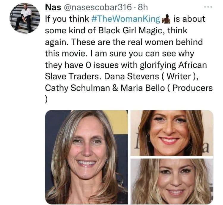 C_Rich75's tweet photo. #BoycottTheWomanKing https://t.co/45ul2Ga0fP