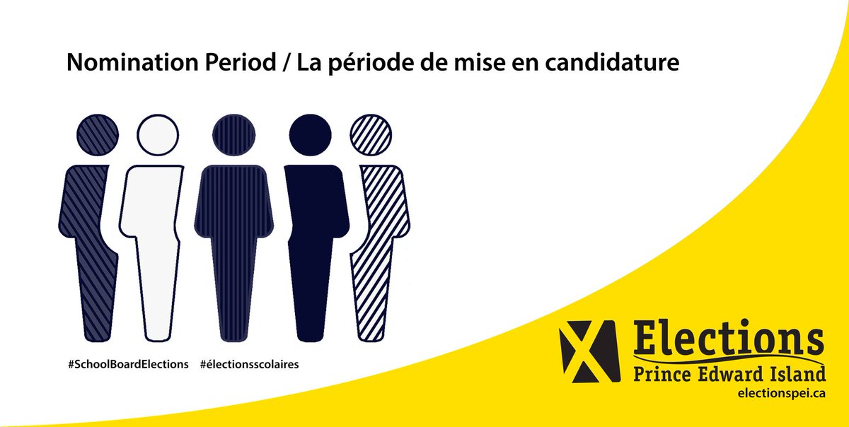ElectionsPEI's tweet photo. The school board trustee nomination periods continues until Friday Sept 23rd at 2p.m. sharp 
Candidate Nomination Forms for the PSB &amp; the CSLF are available at https://t.co/e20bqCZfMu    
If you wish to VOTE , apply through our website before Oct 9 at 11:59 p.m. https://t.co/8vlmKtGlNI