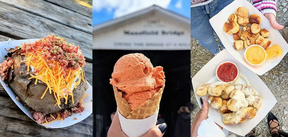 VisitIndiana's tweet photo. The Food. The History. The Beauty. The Fun!

Don't miss the Parke County Covered Bridge Festival, October 8-17!

Learn More: https://t.co/NiBI7cYSBv

#visitindiana @ParkeCounty https://t.co/JY69Xzzlma