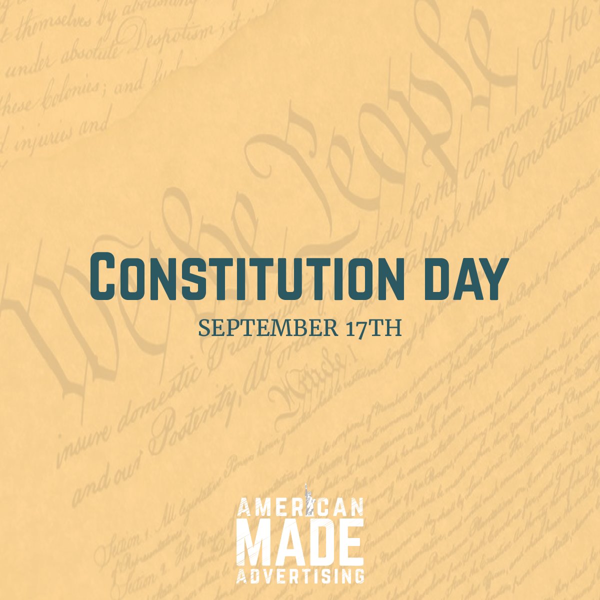 WeAreUSAMade's tweet photo. Happy Constitution Day! https://t.co/87ibuE7D2U